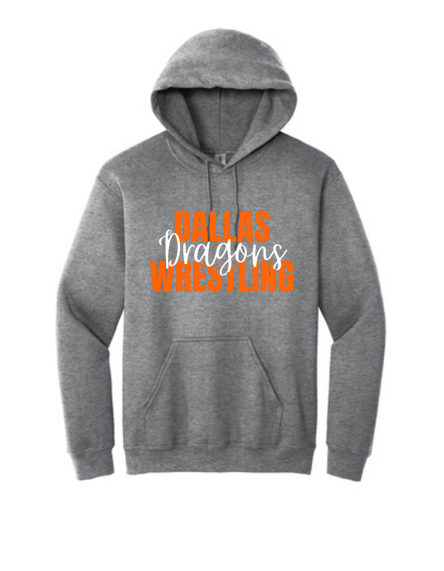 Dallas Hooded Sweatshirt Option 2 (black or gray)